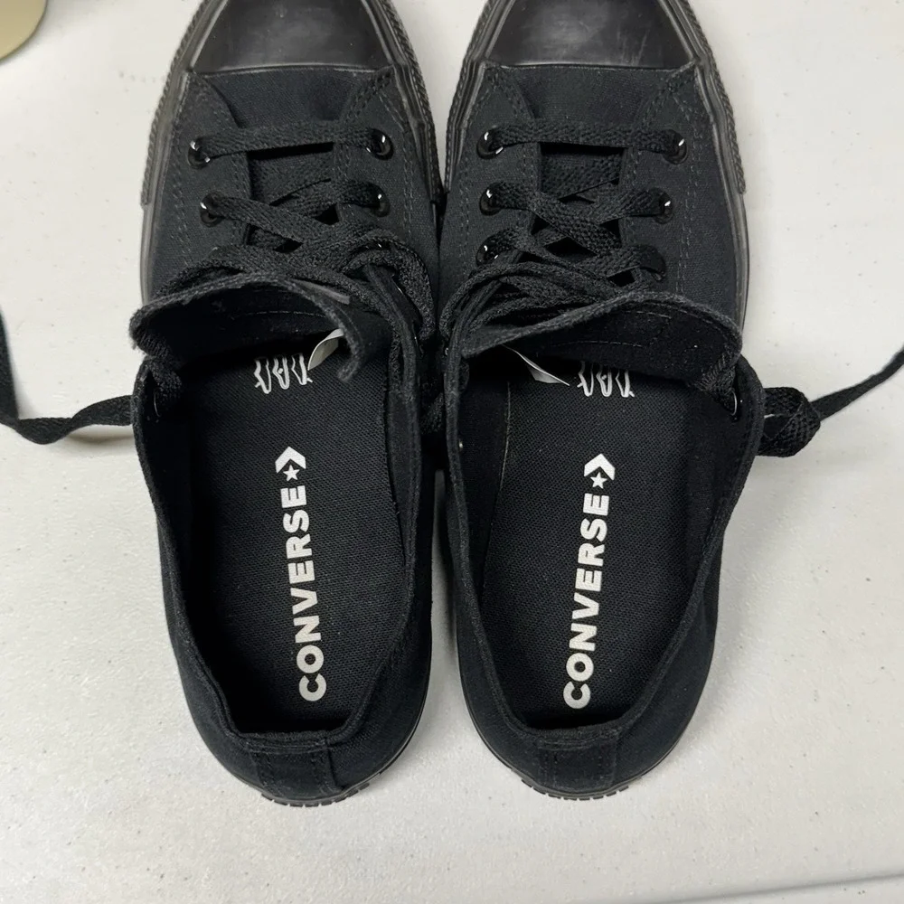CONVERSE All Star Chuck Taylor Low Top Sneaker M5039 All black Mens 7/Womens 9 - Picture 9 of 9